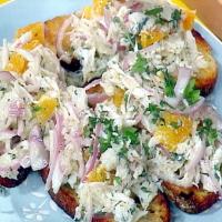 Crab Salad with Orange and Oregano on Grilled Sourdough image