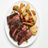 Flank Steak with Roasted Root Vegetables image