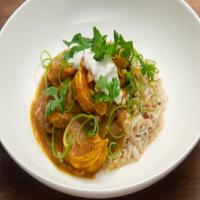 Shrimp Curry with Lentils and Coconut Rice_image