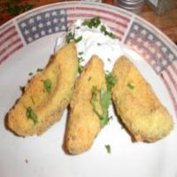 Fried Avocado Slices With Spicy Lime Cream image