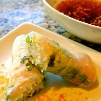 Vietnamese Spring Rolls With Dipping Sauce image
