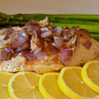 Pan-Grilled Tilapia with Lemon and Red Onion image