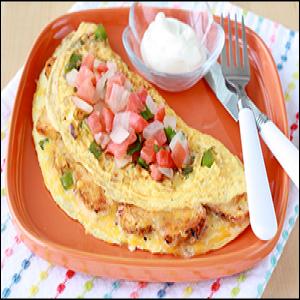 Loaded Chicken Fajita Omelette Recipe - (5/5) image