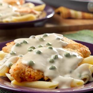 Creamy Chicken Piccata with Penne Pasta_image