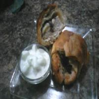 Greek Chicken in a Phyllo Wrap with Tzatziki Sauce_image