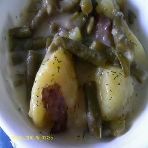 Czech String Bean and Dill Cream Gravy image