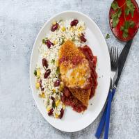 Southwest Chicken Parmesan and Rice_image