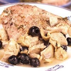 Artichoke and Black Olive Baked Chicken_image