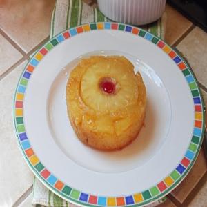 Mini Pineapple Upside Down Cakes in Ramekins - Dessert for Two_image