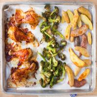 Glazed Chicken and Broccoli Sheet Pan Dinner image