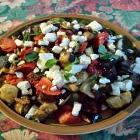Herb-Roasted Eggplant with Tomatoes and Feta image