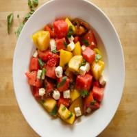 Heirloom Tomato and Watermelon Salad image