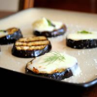 Grilled Eggplant Roulade With Balsamic Glaze image
