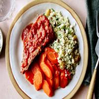 Harissa Pork with Glazed Carrots and Couscous image