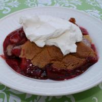 Rhubarb and Strawberry Cobbler_image