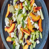 Cucumber and Peach Salad with Herbs image