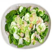 Cucumber, Kohlrabi and Spinach Salad image