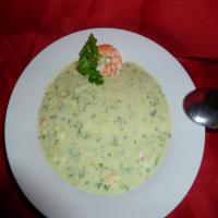 Chilled Cucumber, Avocado and Shrimp Soup_image