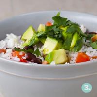 Microwaved Veggie Rice Bowl Recipe by Tasty image