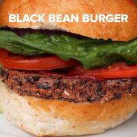Black Bean & Roasted Red Pepper Veggie Burgers Recipe by Tasty image