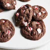 Peppermint Candy Double-Chocolate Cookies image