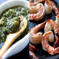 Shrimp in Tomatillo and Herb Sauce image