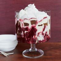 Gingerbread and Lemon Curd Trifle with Blackberry Sauce image