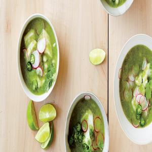 Green Posole with Cod and Cilantro_image
