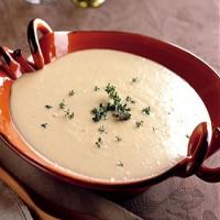 Celery Root Bisque with Thyme Croutons image