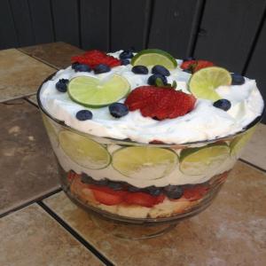 Pampered Chef Lime-Berry Mousse Trifle image