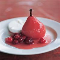 Cranberry-Poached Pears image