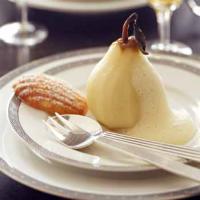 Baked Pears with Sauternes Custard Sauce_image