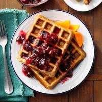 Cranberry-Walnut Belgian Waffles image