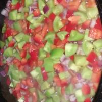 Green Tomato and Bell Pepper Delight image