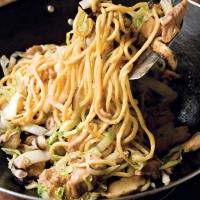 Chicken Lo Mein with Ginger Mushrooms image
