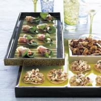 Chicken Tahini Salad with Pine Nuts on Mini Pita Rounds image