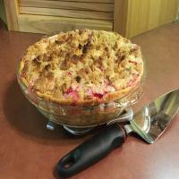 Rhubarb Sour Cream Pie image