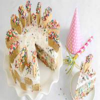 Layered Confetti Celebration Cake image