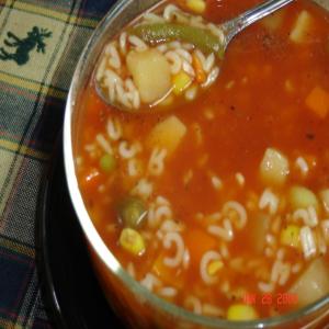 Easy Alphabet Vegetable Soup image