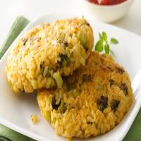 Cheesy Broccoli and Brown Rice Patties_image