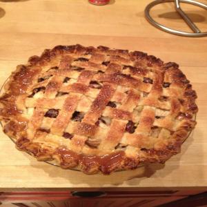 Colonial Times Apple-Cranberry Pie With Cornmeal Crust_image