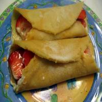 Strawberries and Cream Crepes image