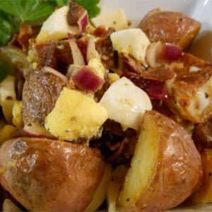Roasted Potato Salad with Balsamic-Bacon Vinaigrette_image