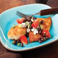 Breaded Tilapia with Black Bean Salsa image