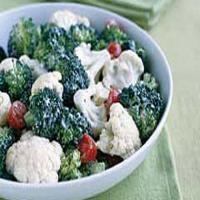 Creamy Broccoli and Cauliflower Salad image