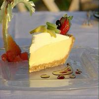 Cashew Crusted Key Lime Pie with a Whipped Cream Fruit Coulis image