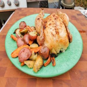 Sunny's Grilled Cornish Hens and Veggies Cheat Sheet image