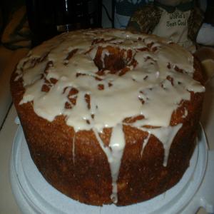 Apricot Brandy and Rum Pound Cake With Peaches image