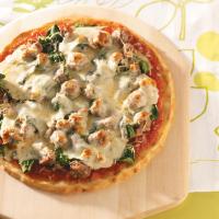 Sausage Spinach Pizza_image