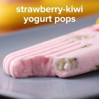 Strawberry-Kiwi Yogurt Pops Recipe by Tasty image